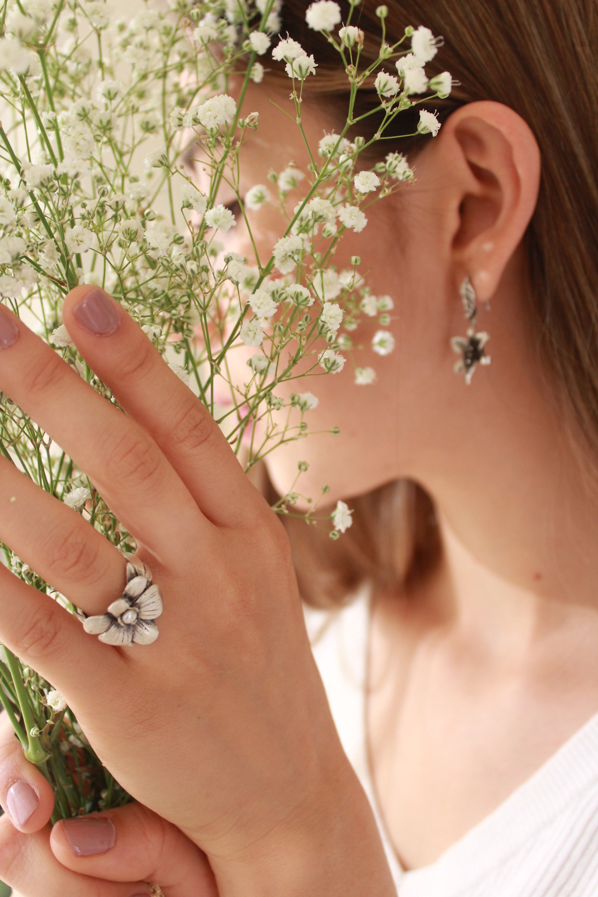 Anillo Orquídea Ajustable