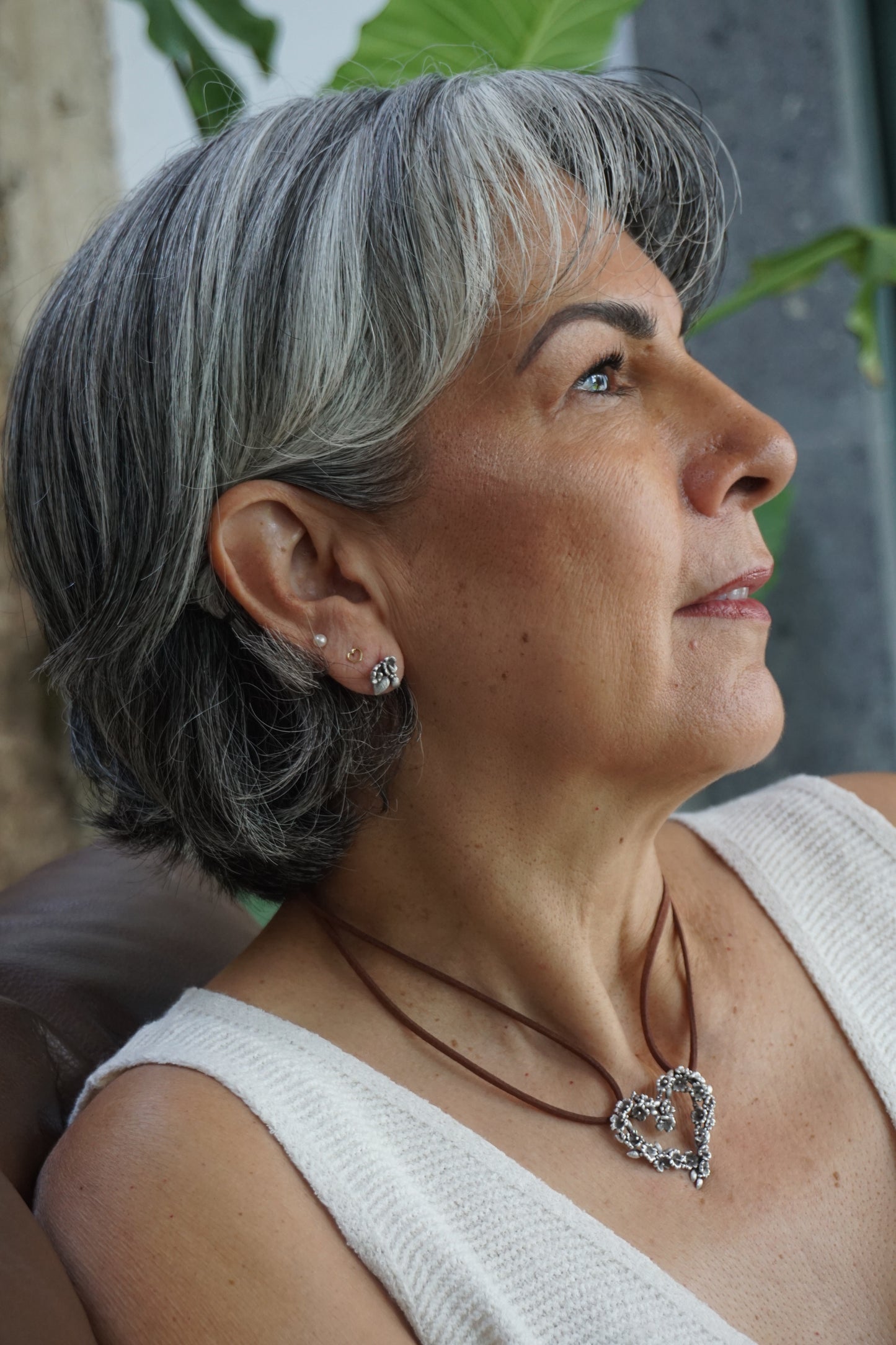 Aretes Broquel Latido Floral