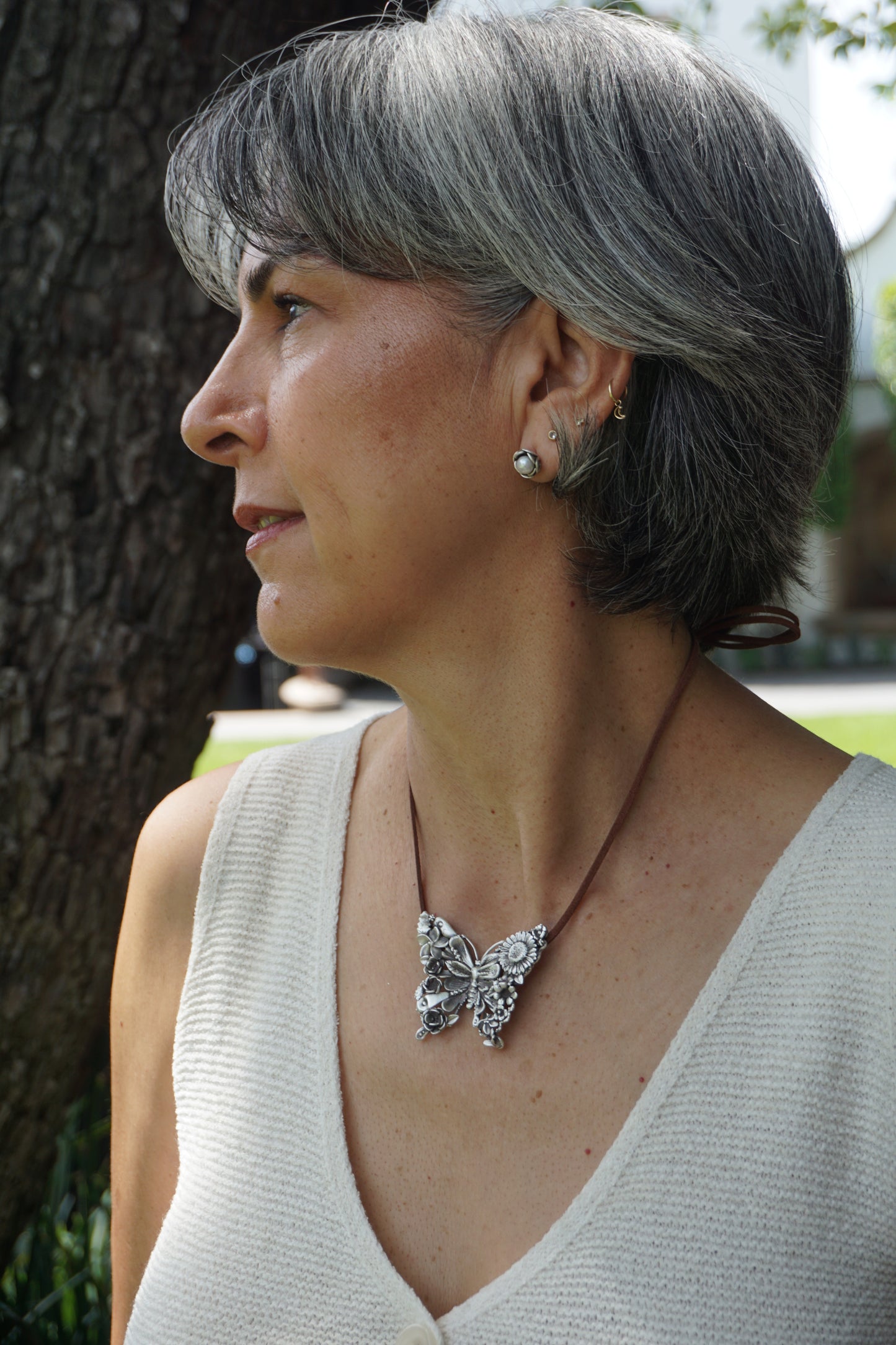 Dije Mariposa Flores