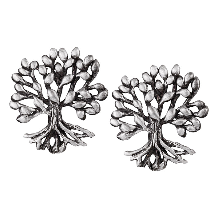 Aretes Broquel Arbol de la Vida Chico
