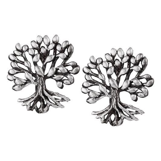 Aretes Broquel Arbol de la Vida Chico
