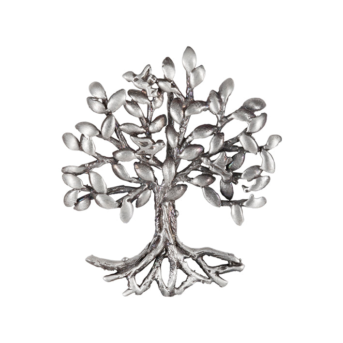 Dije en plata 925 con forma de árbol de la vida y con terminado antiguo.